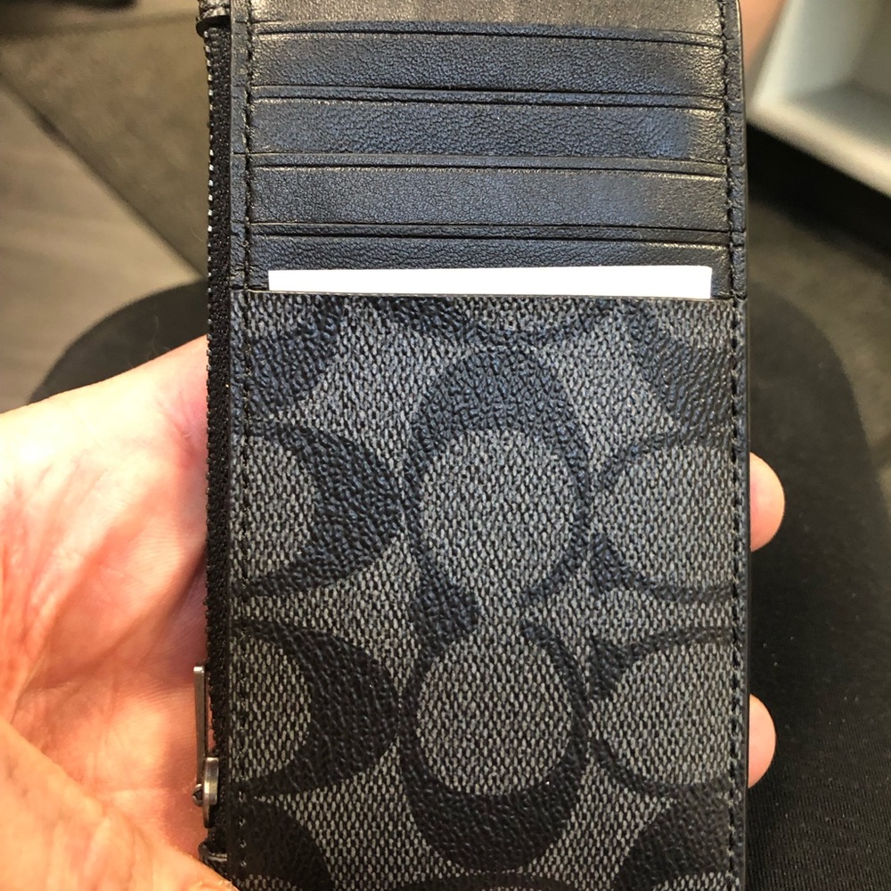 brand new Coach, credit card holder wallet